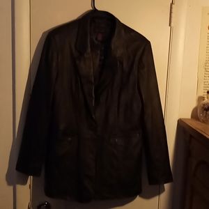 Denim & company women's leather jacket
